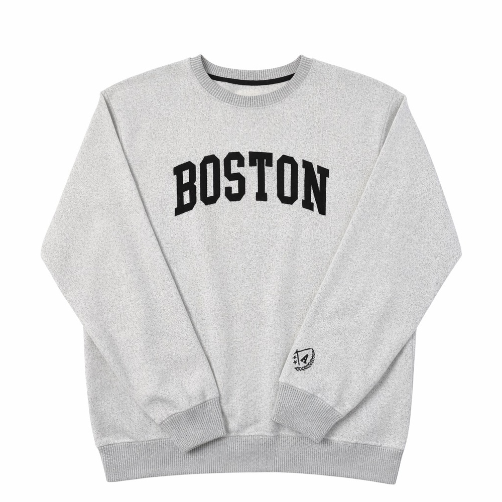 Cute Gray Boston Crewneck